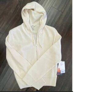 BNWT Émilie Full Zip Cashmere Rib Hoodie